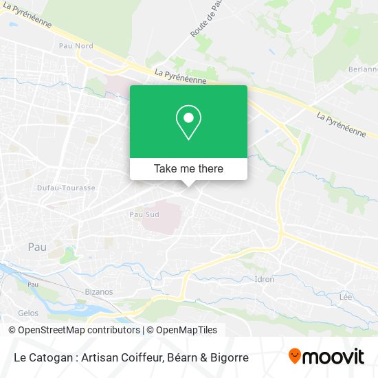 Mapa Le Catogan : Artisan Coiffeur