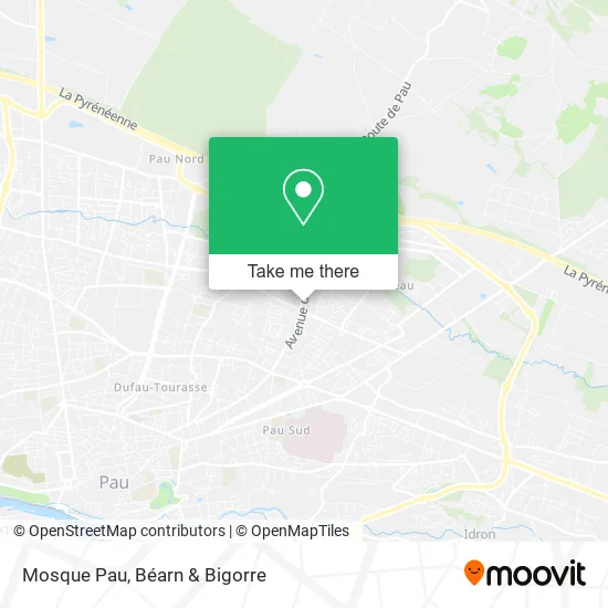 Mosque Pau map