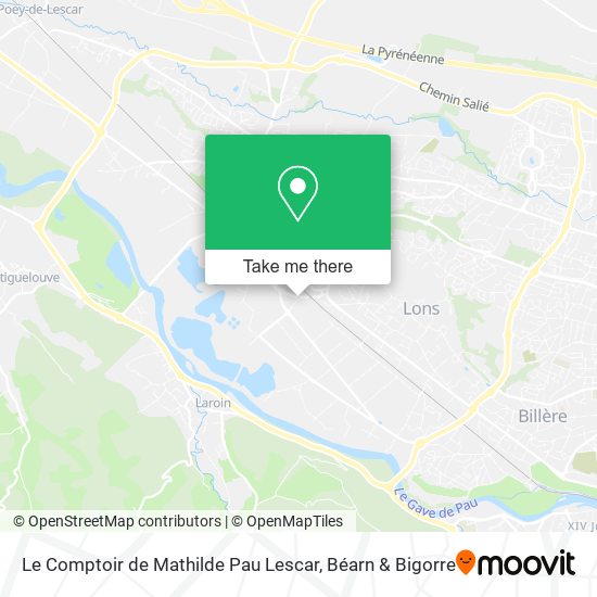 Le Comptoir de Mathilde Pau Lescar map