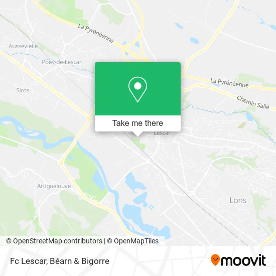 Fc Lescar map