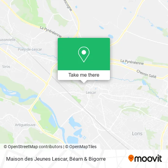 Maison des Jeunes Lescar map