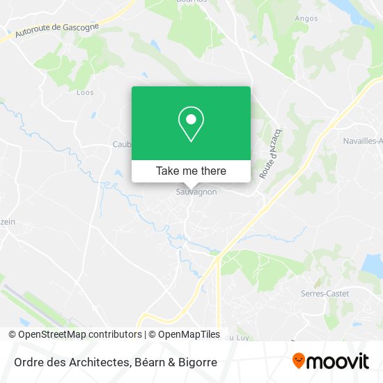 Ordre des Architectes map