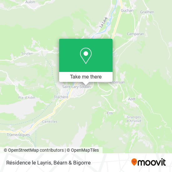 Résidence le Layris map