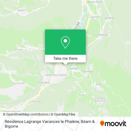 Résidence Lagrange Vacances le Phalène map