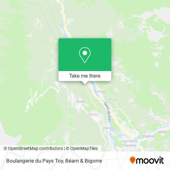 Mapa Boulangerie du Pays Toy