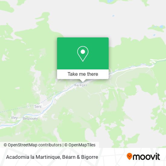 Acadomia la Martinique map