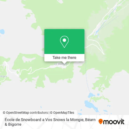 École de Snowboard a Vos Snows la Mongie map