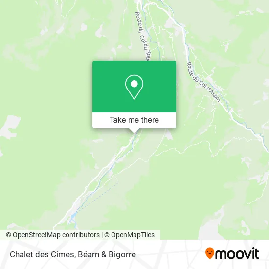 Chalet des Cimes map