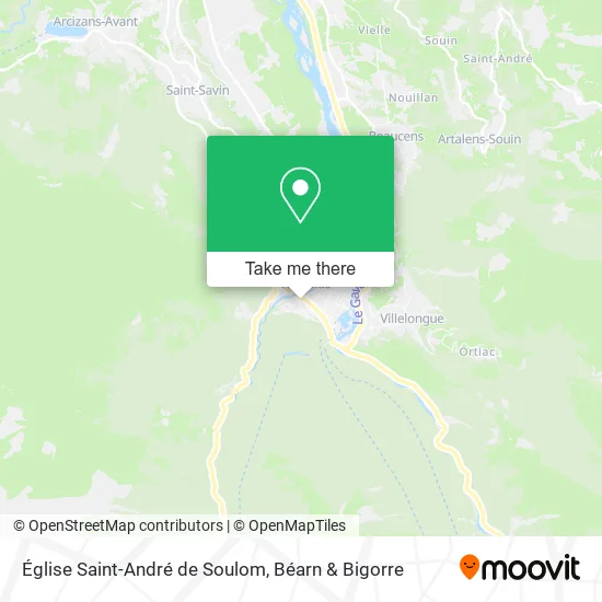 Église Saint-André de Soulom map