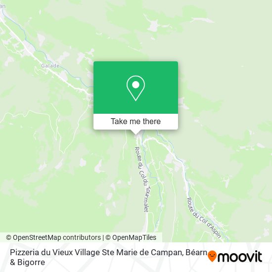 Pizzeria du Vieux Village Ste Marie de Campan map