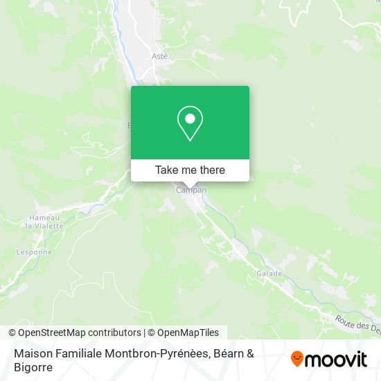 Mapa Maison Familiale Montbron-Pyrénèes