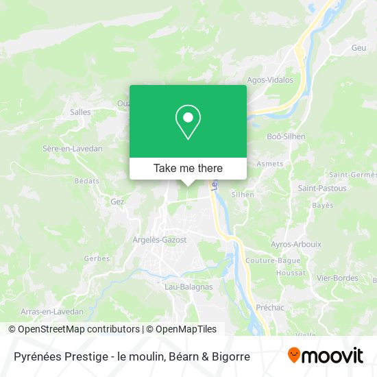 Pyrénées Prestige - le moulin map