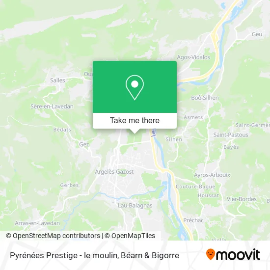 Pyrénées Prestige - le moulin map