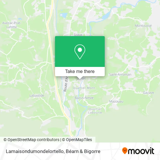 Lamaisondumondelortello map