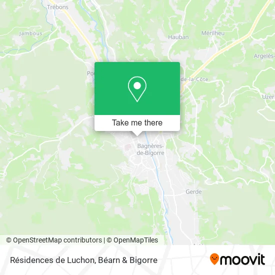 Résidences de Luchon map