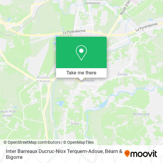 Inter Barreaux Ducruc-Niox Terquem-Adoue map