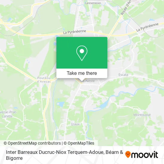 Inter Barreaux Ducruc-Niox Terquem-Adoue map