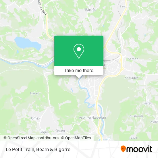 Le Petit Train map