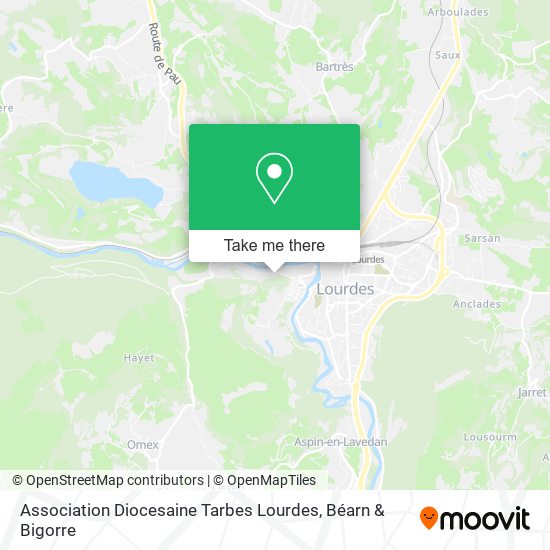 Association Diocesaine Tarbes Lourdes map