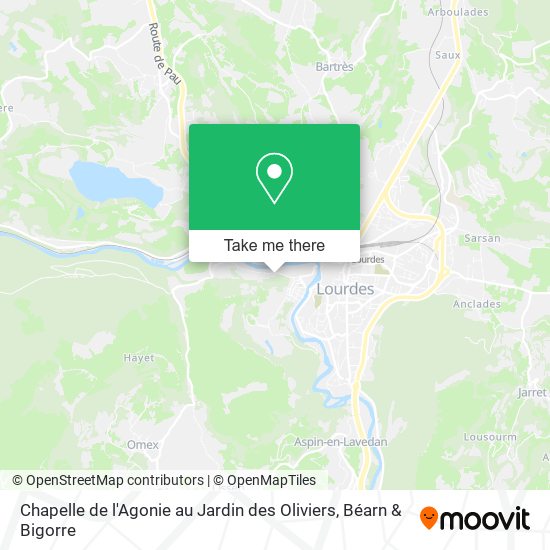 Chapelle de l'Agonie au Jardin des Oliviers map