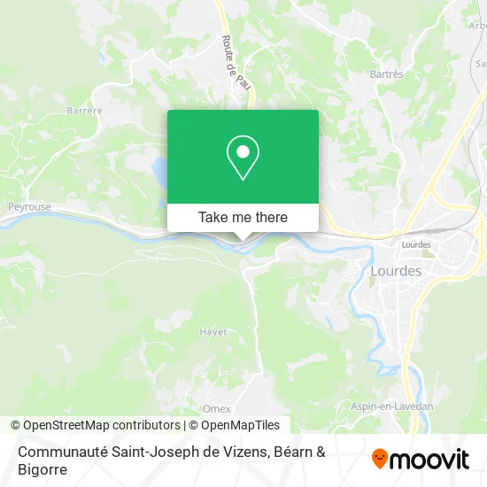 Communauté Saint-Joseph de Vizens map