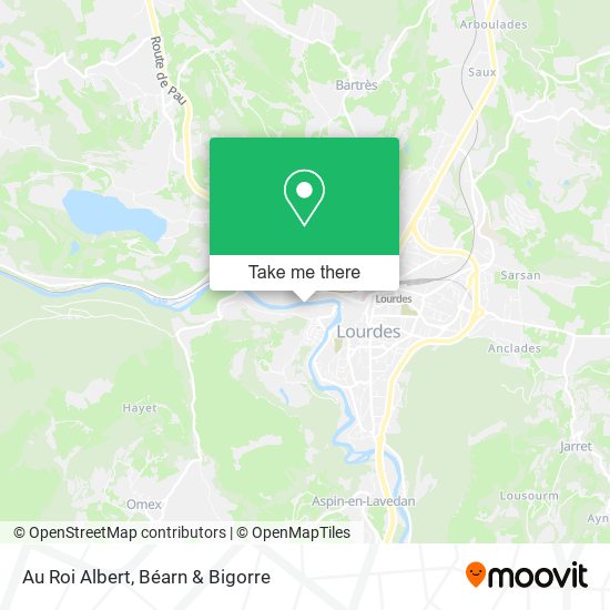 Au Roi Albert map