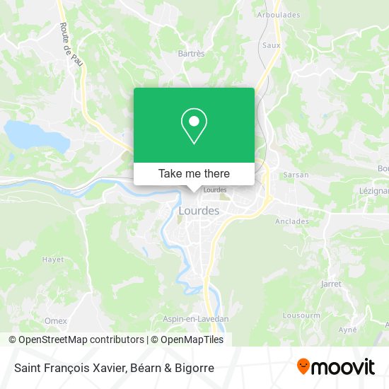 Saint François Xavier map