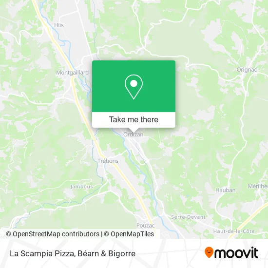 La Scampia Pizza map