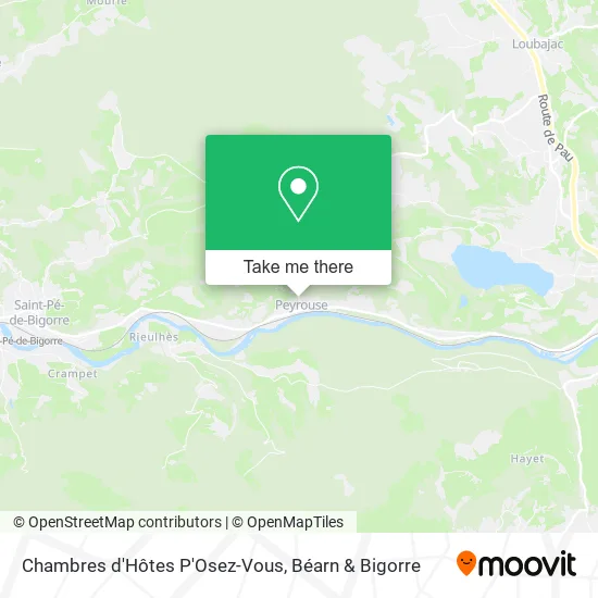 Chambres d'Hôtes P'Osez-Vous map