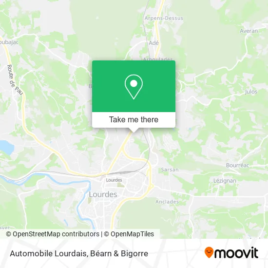 Automobile Lourdais map