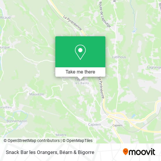 Snack Bar les Orangers map