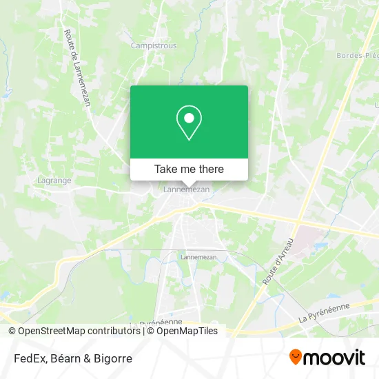 FedEx map