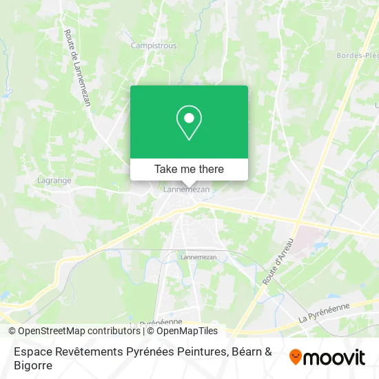 Espace Revêtements Pyrénées Peintures map