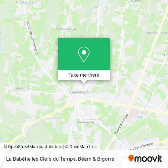 La Babétie les Clefs du Temps map