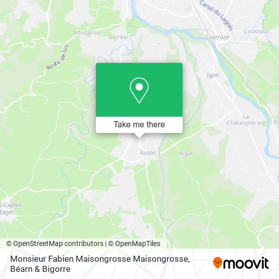 Monsieur Fabien Maisongrosse Maisongrosse map