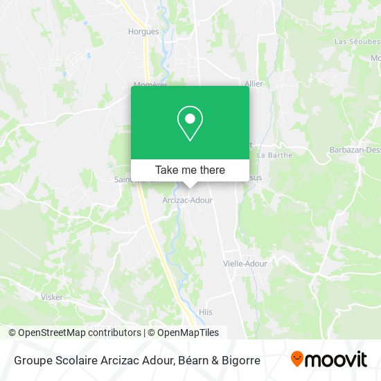 Groupe Scolaire Arcizac Adour map