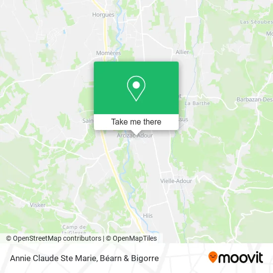 Annie Claude Ste Marie map