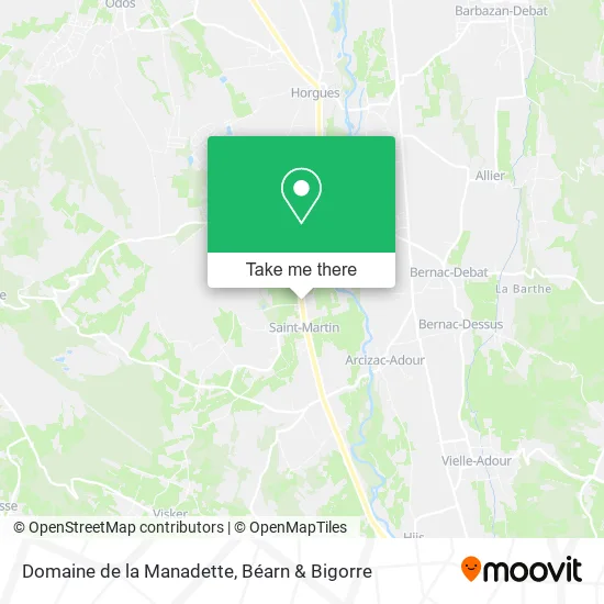 Domaine de la Manadette map