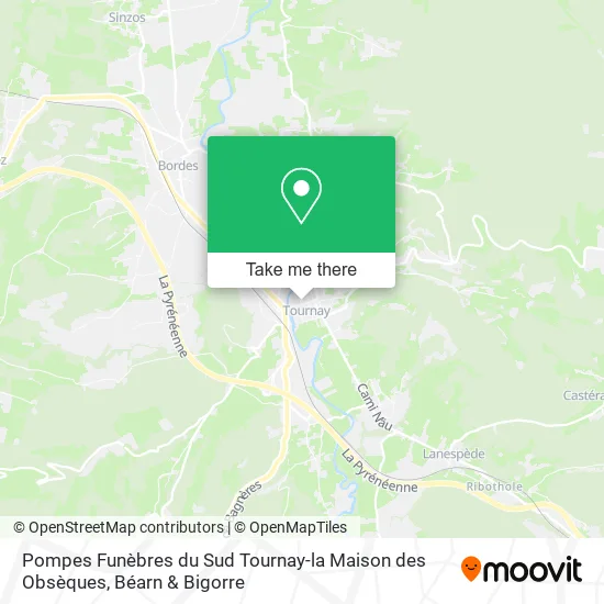 Pompes Funèbres du Sud Tournay-la Maison des Obsèques map