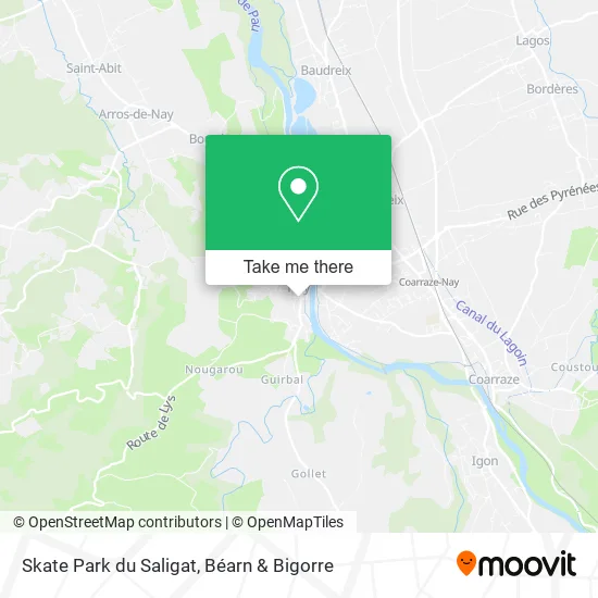 Skate Park du Saligat map