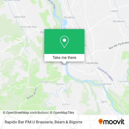 Rapido Bar P.M.U Brasserie map