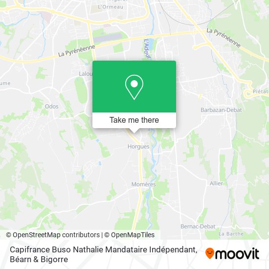 Capifrance Buso Nathalie Mandataire Indépendant map
