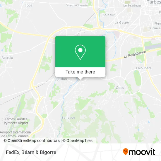 FedEx map