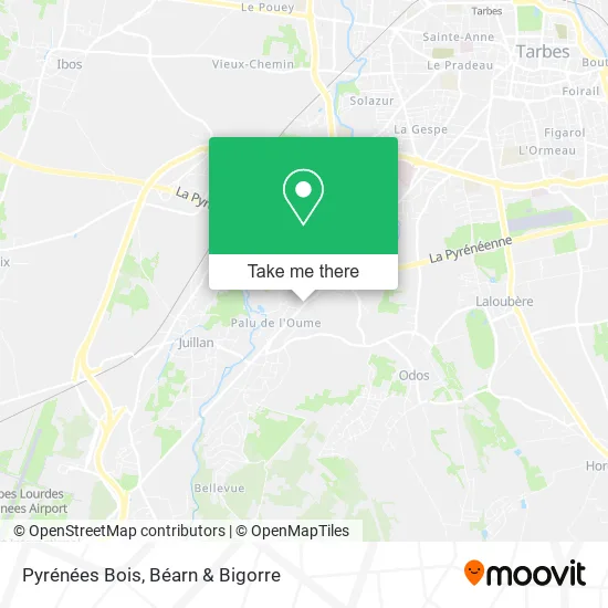 Pyrénées Bois map