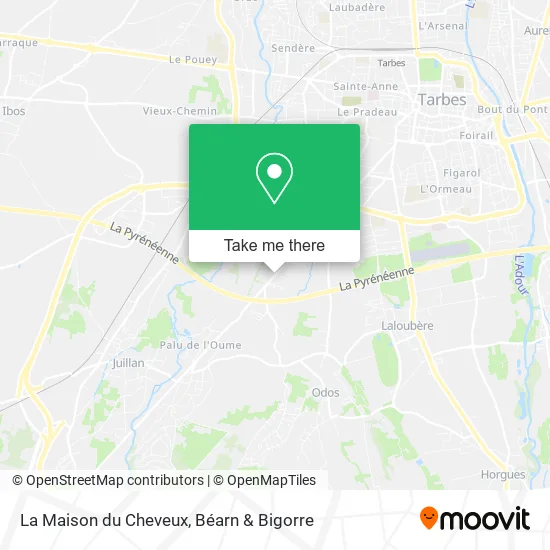 La Maison du Cheveux map