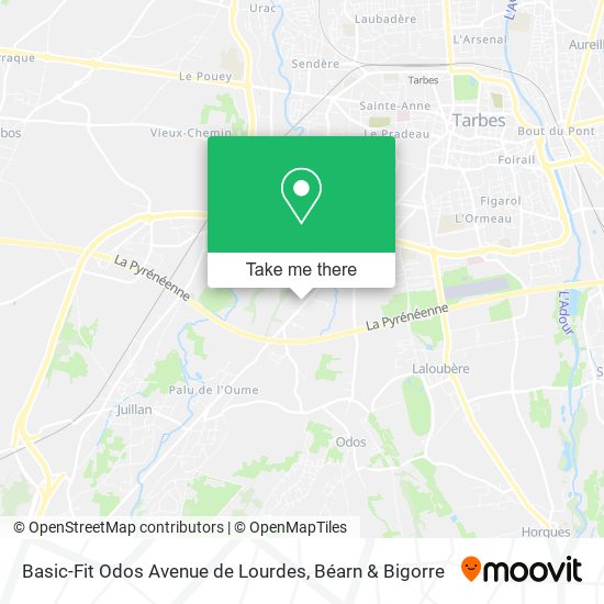 Basic-Fit Odos Avenue de Lourdes map