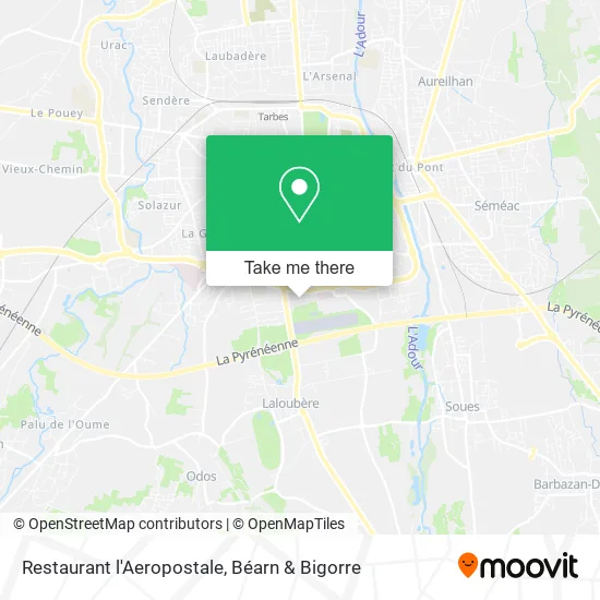 Restaurant l'Aeropostale map