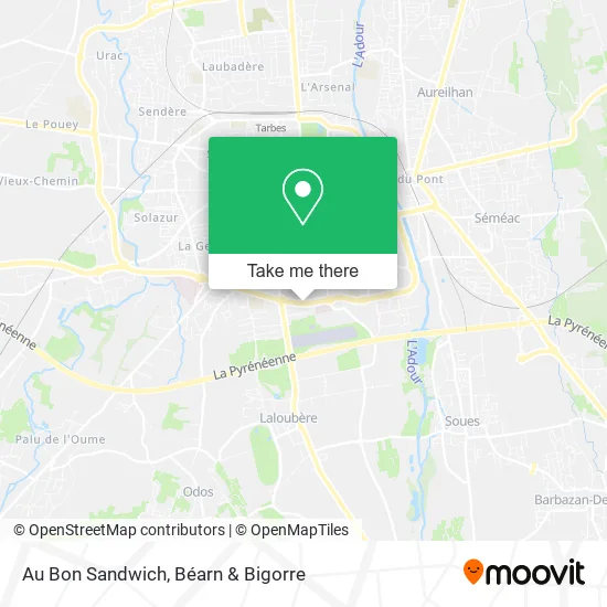 Au Bon Sandwich map