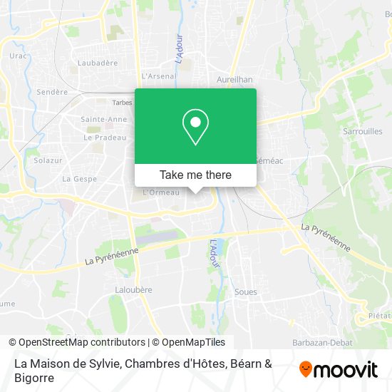 La Maison de Sylvie, Chambres d'Hôtes map