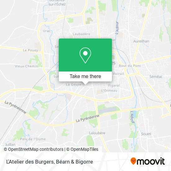 L'Atelier des Burgers map